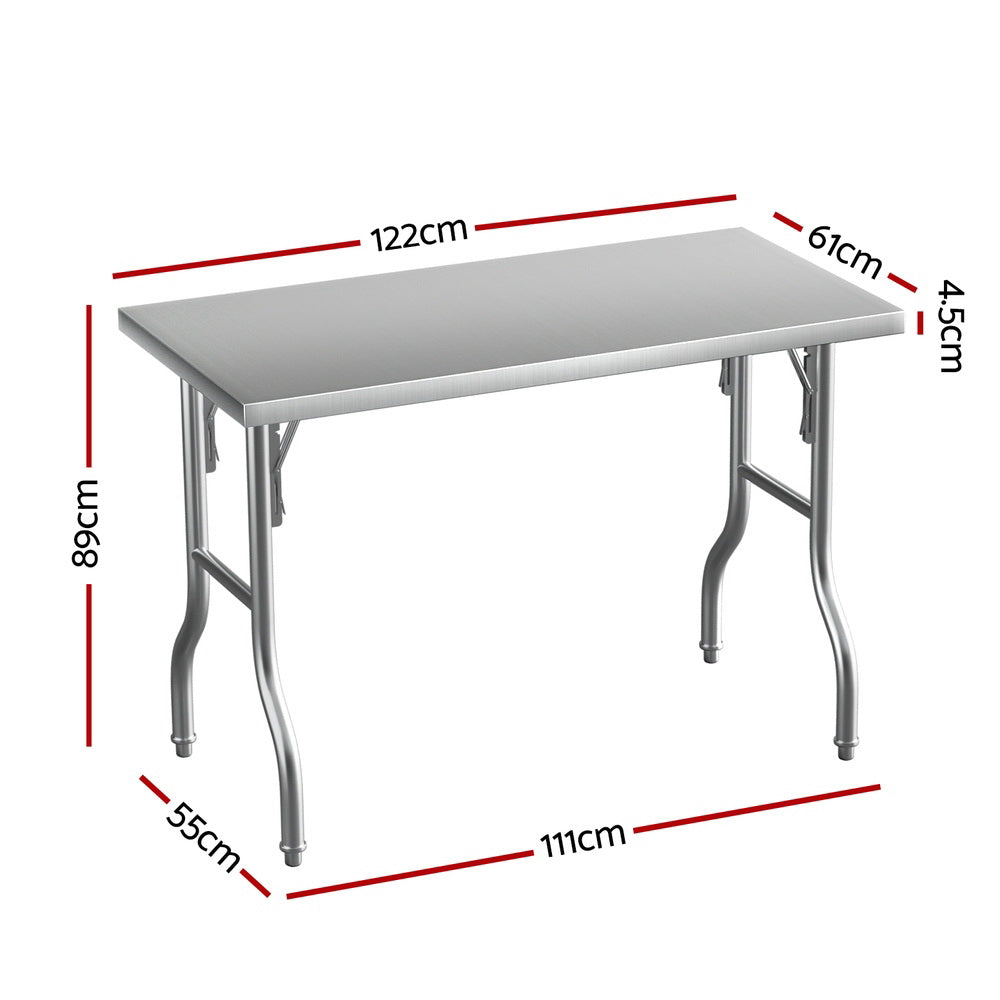 Stainless Steel Camp Kitchen Food Bench