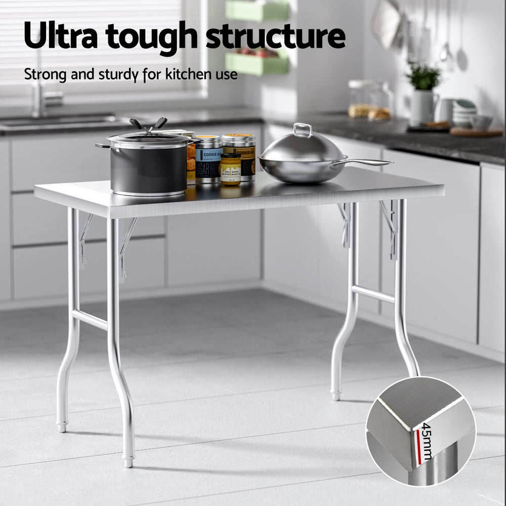 Stainless Steel Camp Kitchen Food Bench