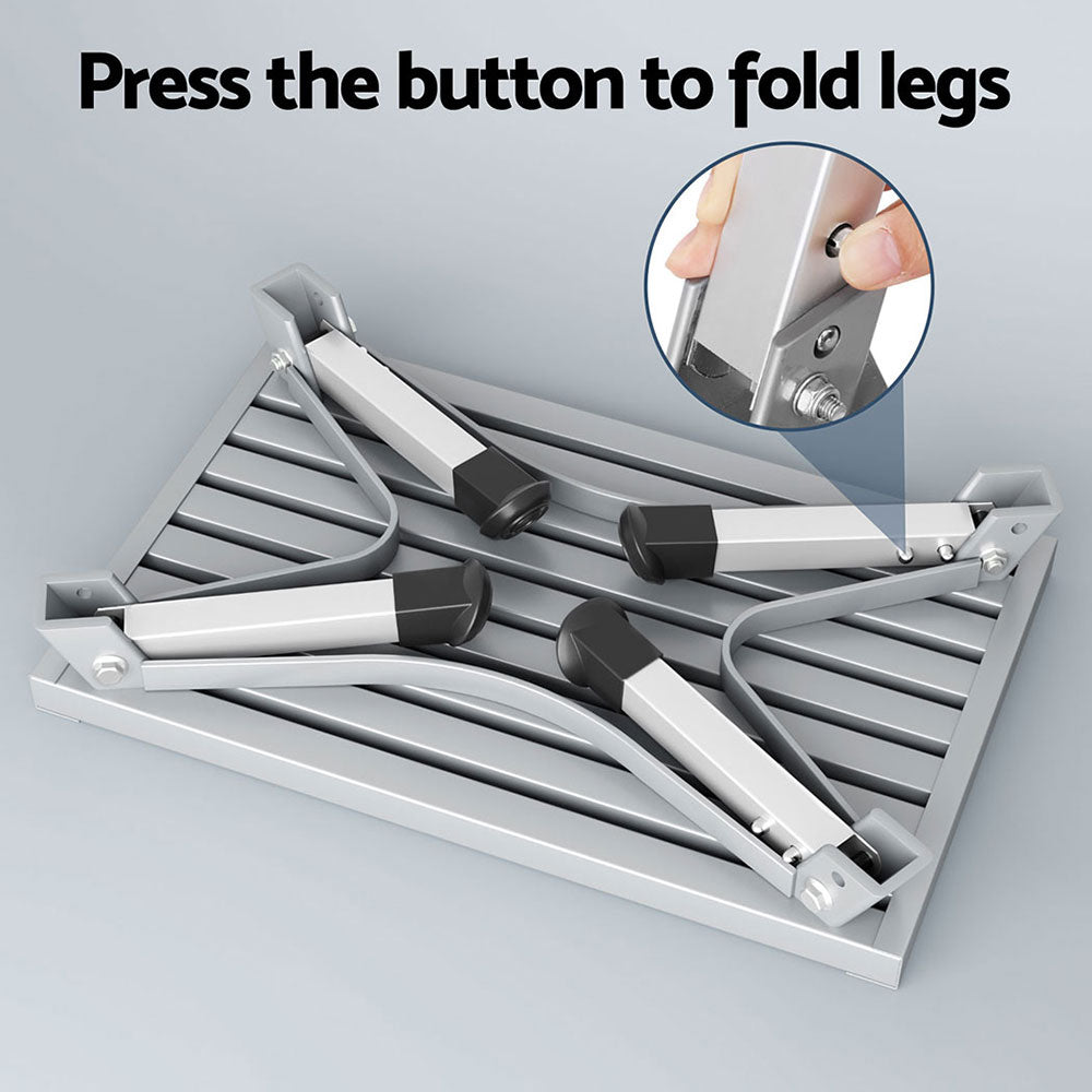 Aluminium Folding Step Stool - caravan car camp