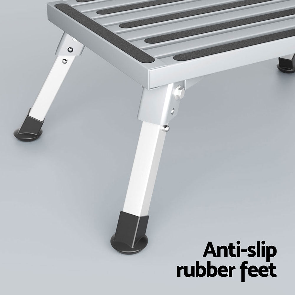 Aluminium Folding Step Stool - caravan car camp