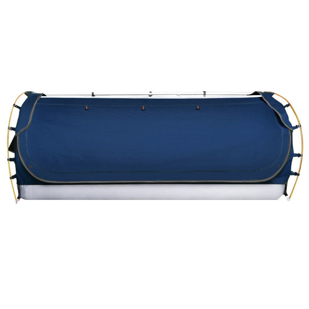 Camping Swag Tent Free Standing - King Single - Blue