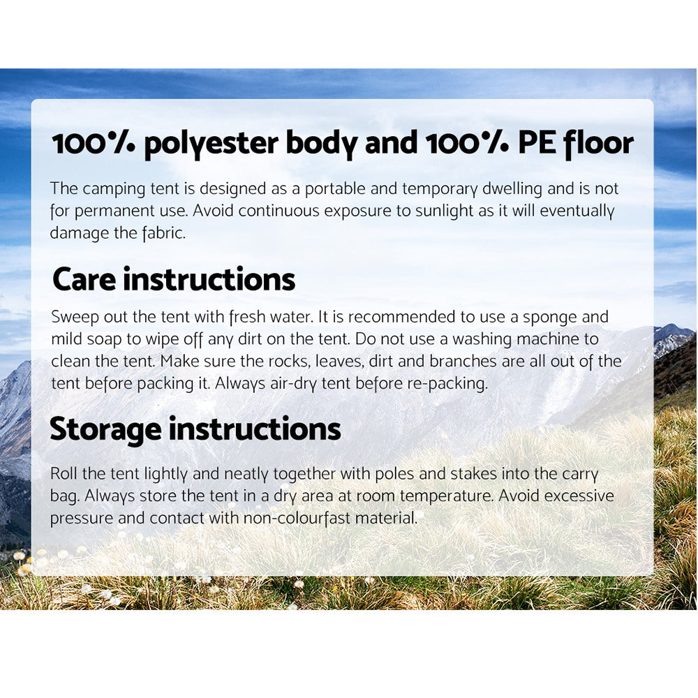 Instant Up Camping Tent approx 4 Person