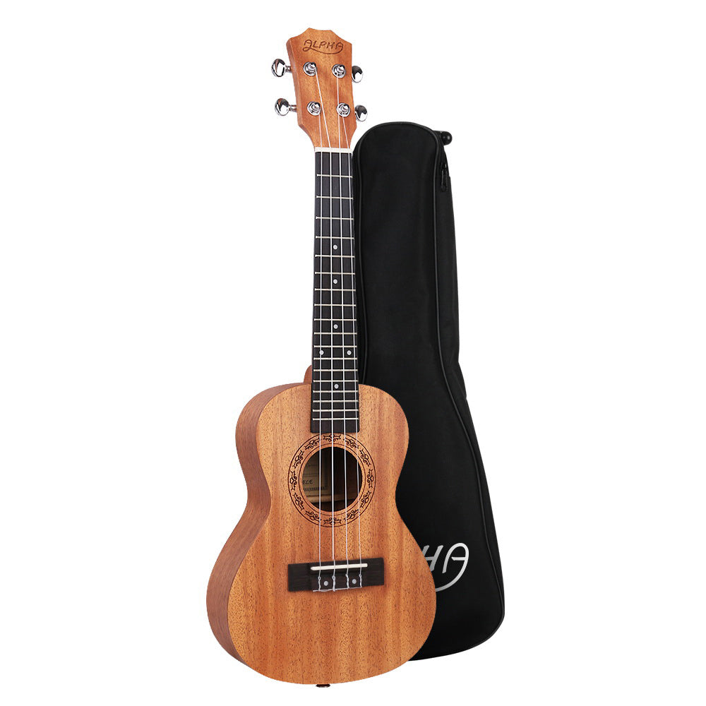 Ukulele Natural Mahogany 23" with Carry Bag - Free shipping