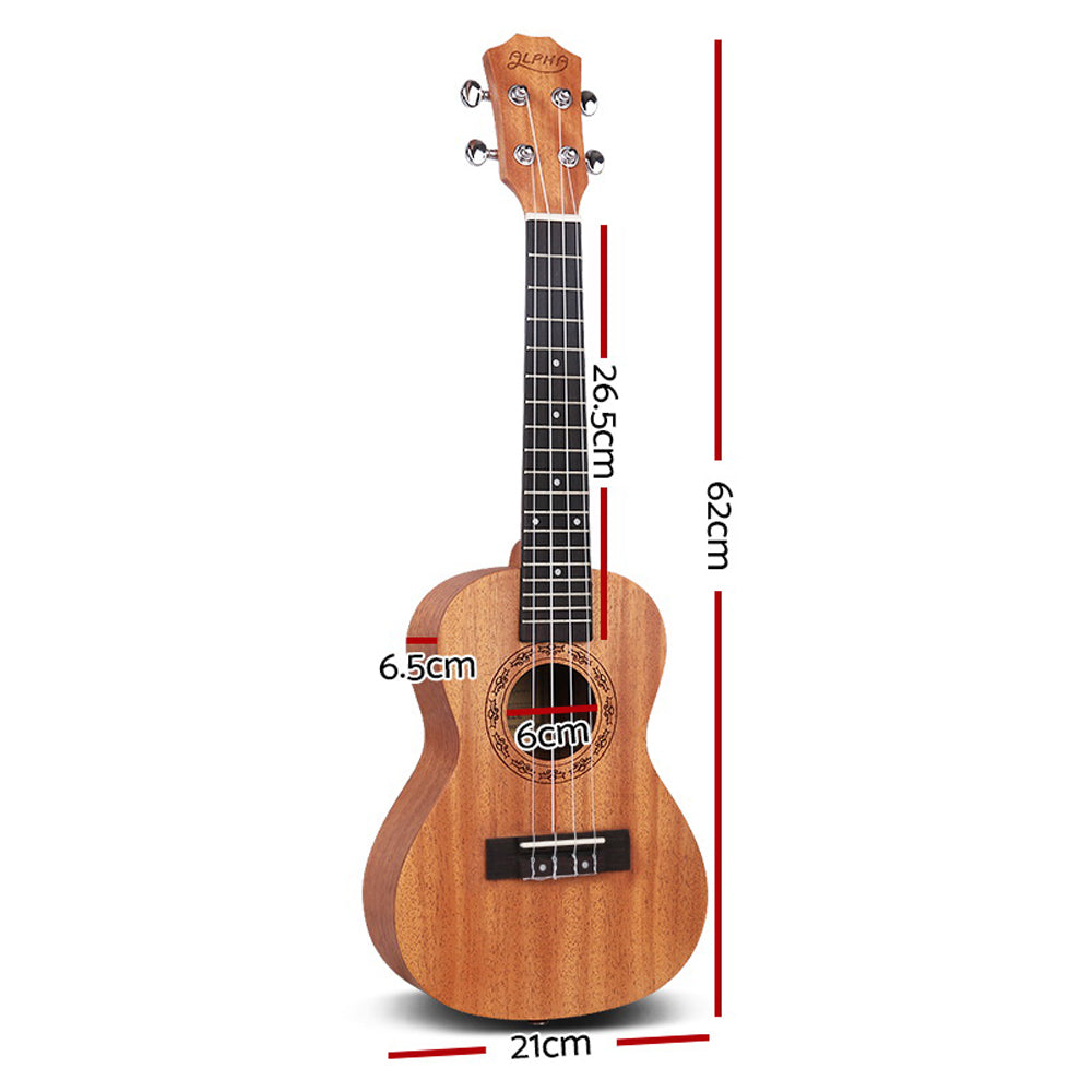 Ukulele Natural Mahogany 23" with Carry Bag - Free shipping