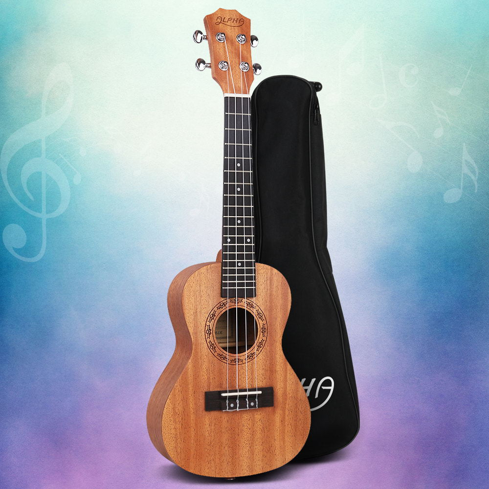 Ukulele Natural Mahogany 23" with Carry Bag - Free shipping
