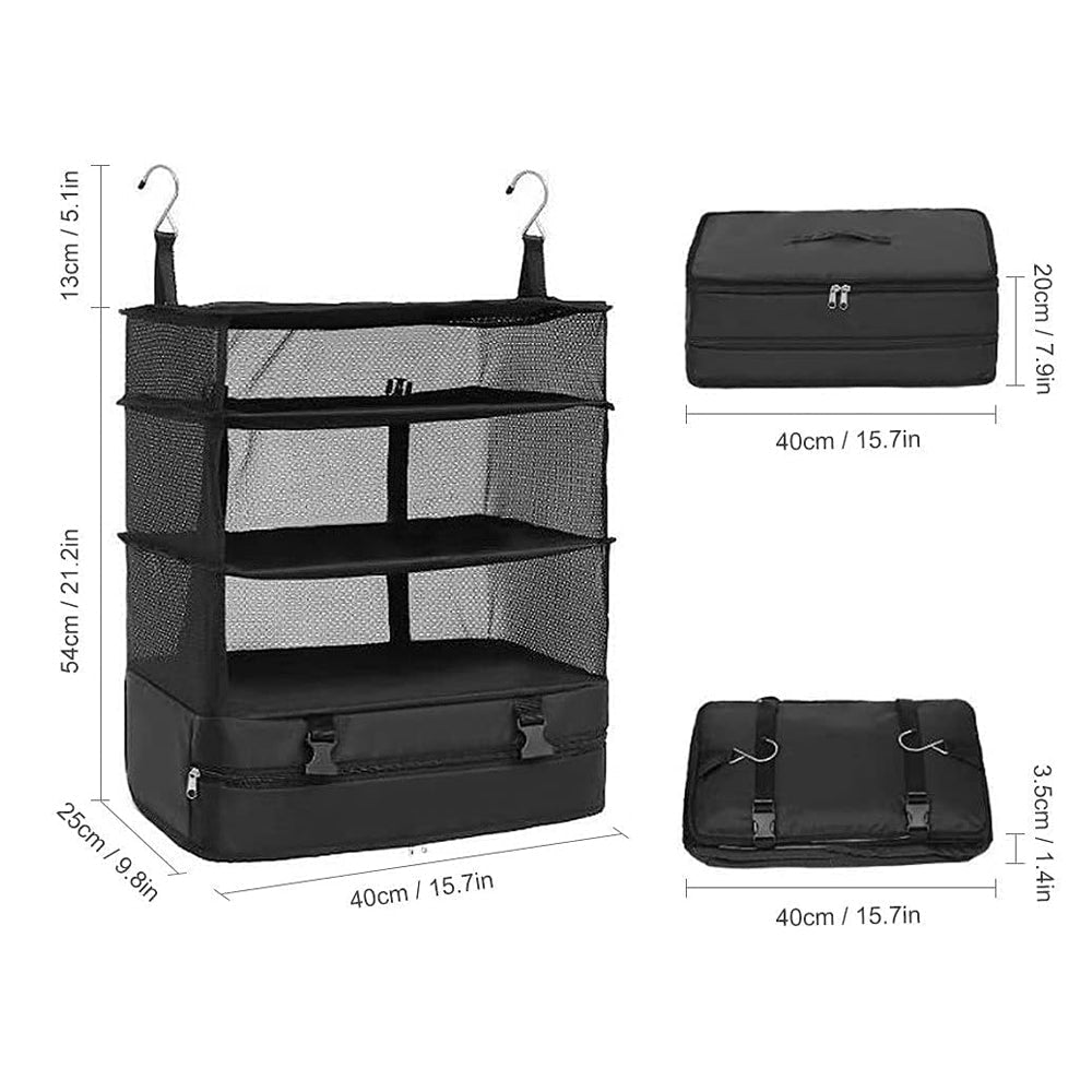 Camp Organiser with 3 shelves and Hook