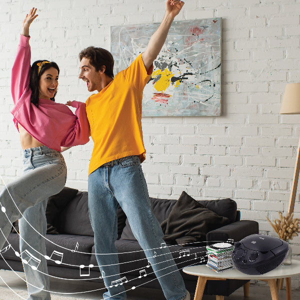 Portable Laser CD Boombox AM/FM Radio