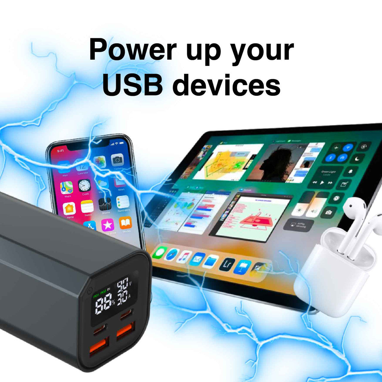 High Performance Power Bank 20000mAh for laptops, phones