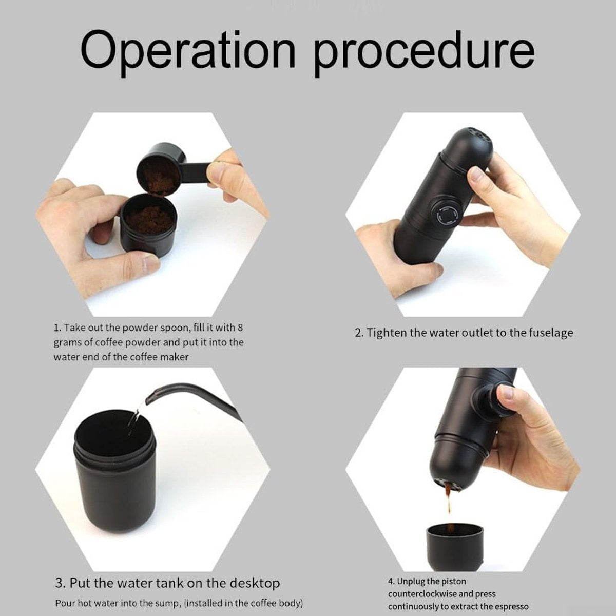 Portable manual coffee maker - Travelling & Camping