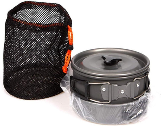 Camp Cooking 3pc Anodized Aluminium Pot set