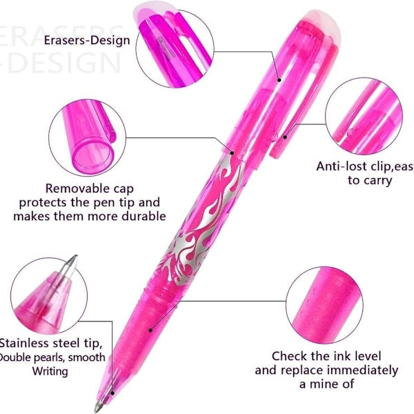 Erasable Gel Ink 12 Pk Precise Writing - Camp & Travel Journals