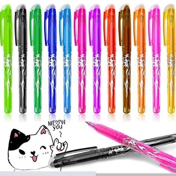 Erasable Gel Ink 12 Pk Precise Writing - Camp & Travel Journals