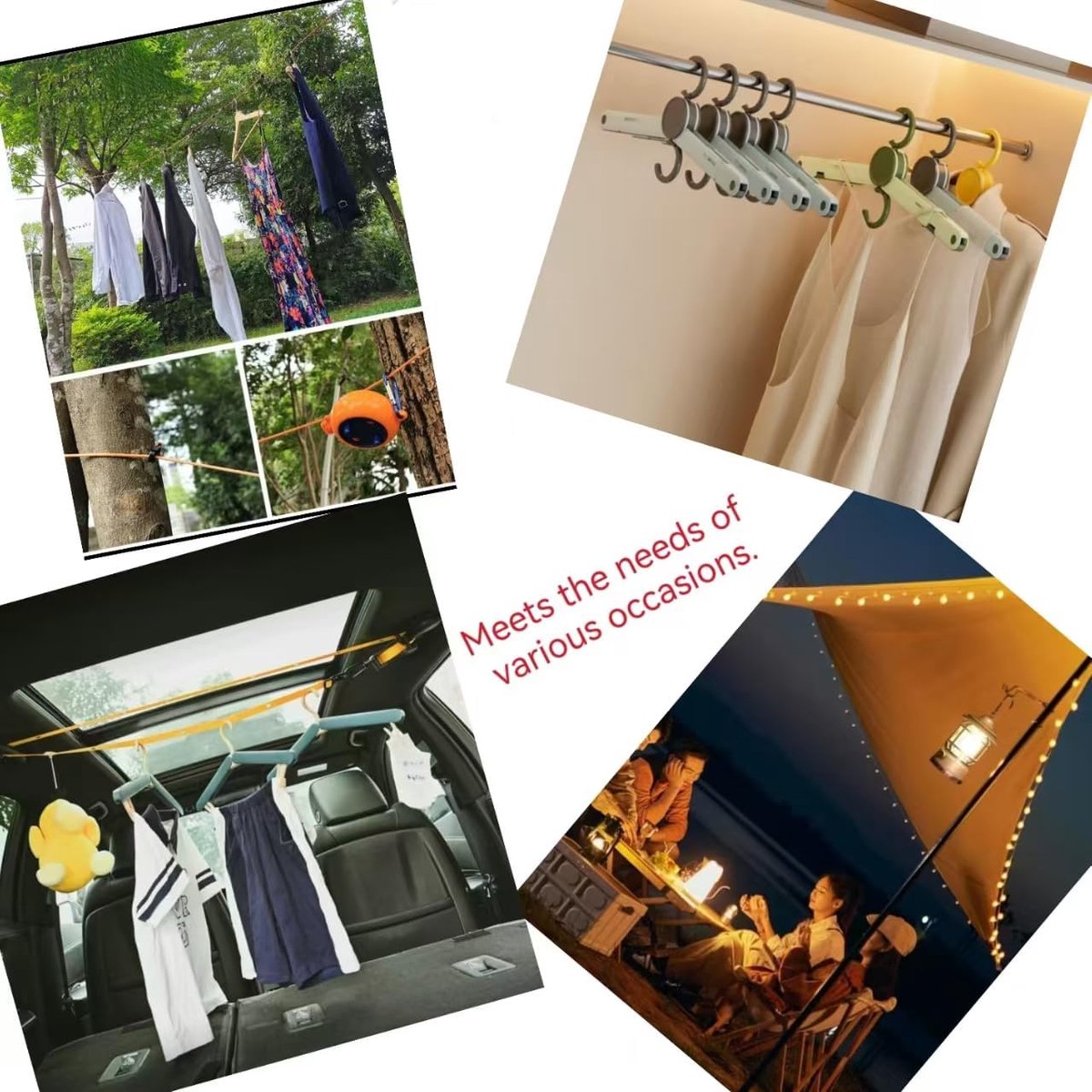 Travel & Camping Foldable Clothes & Shoe Rack 5 pcs