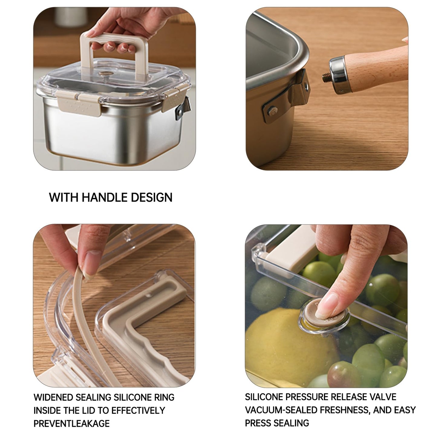 Square Camp Cooking Pan - 4 in 1