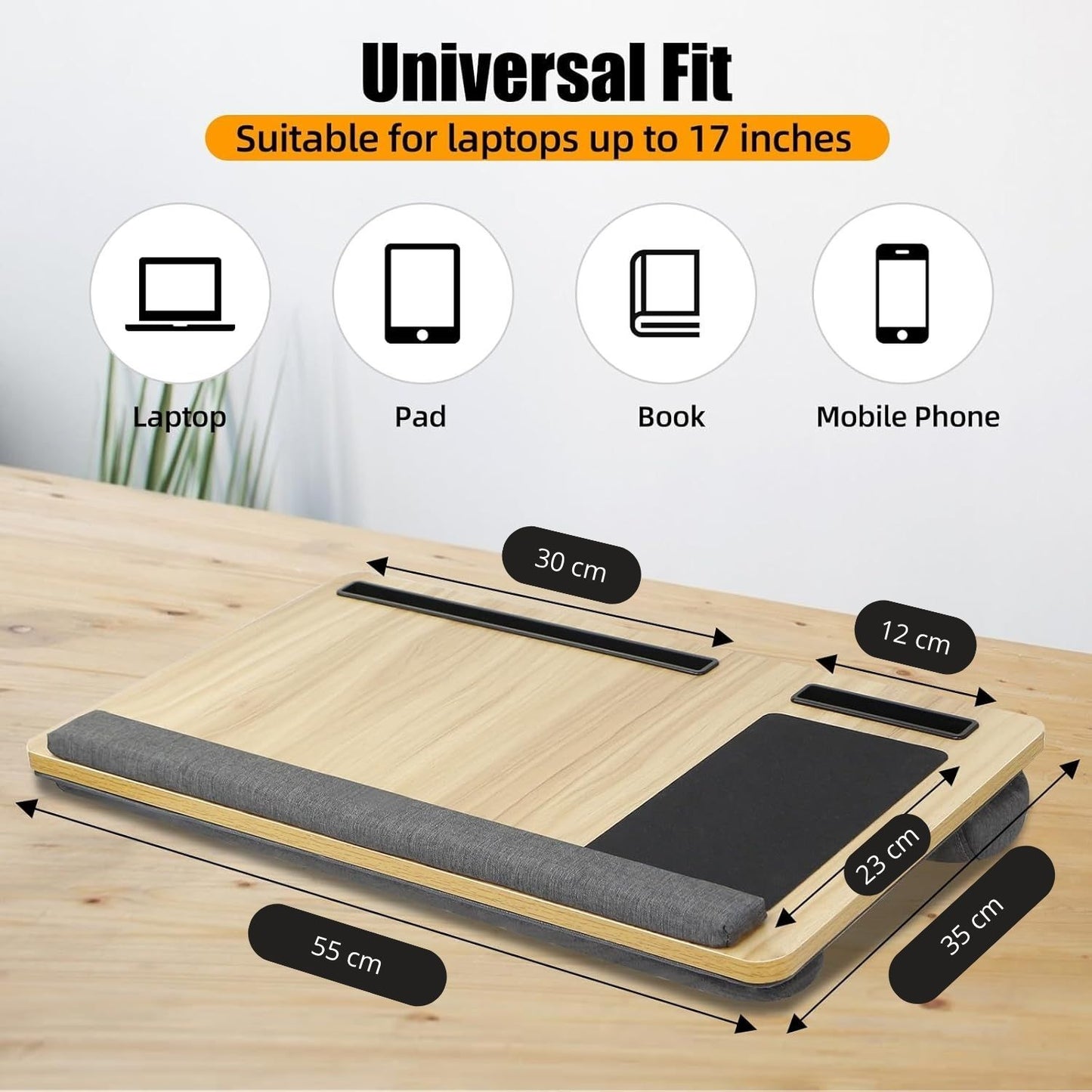 Portable Large User Friendly Lap Desk - Free shipping