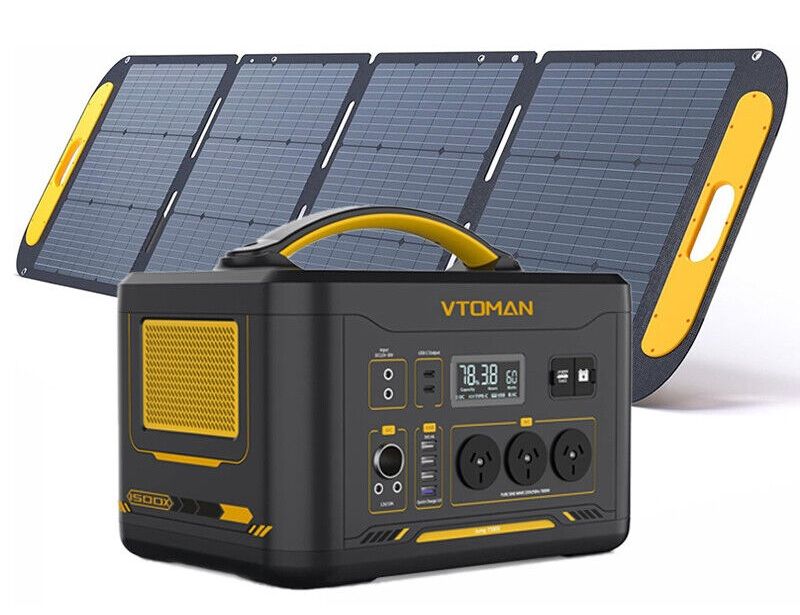 1500 x 1500W Solar Generator + 220W Solar Panel