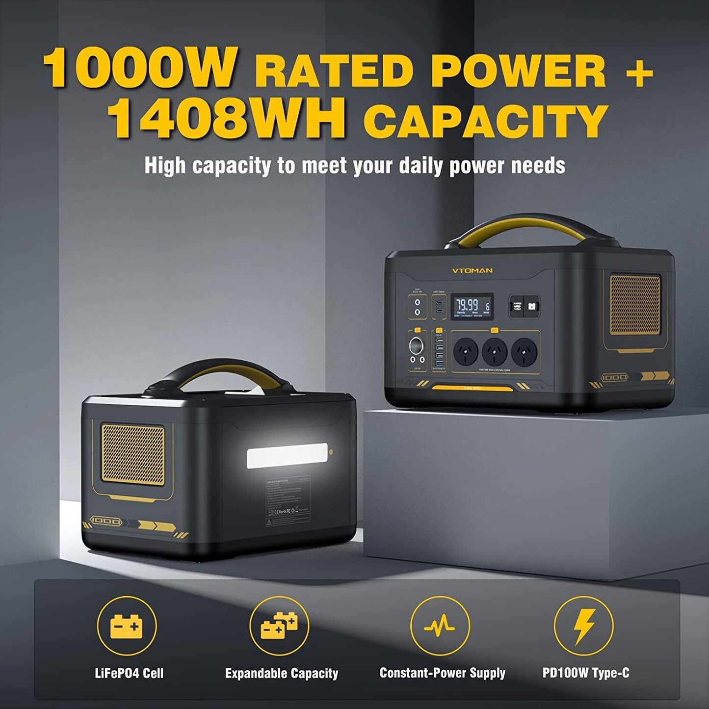 1500 x 1500W Solar Generator + 220W Solar Panel