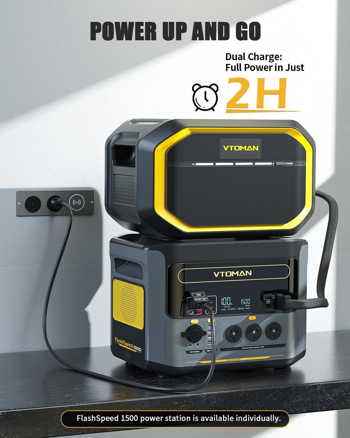 LiFePO4 Expansion Battery AU - AC/DC 1500