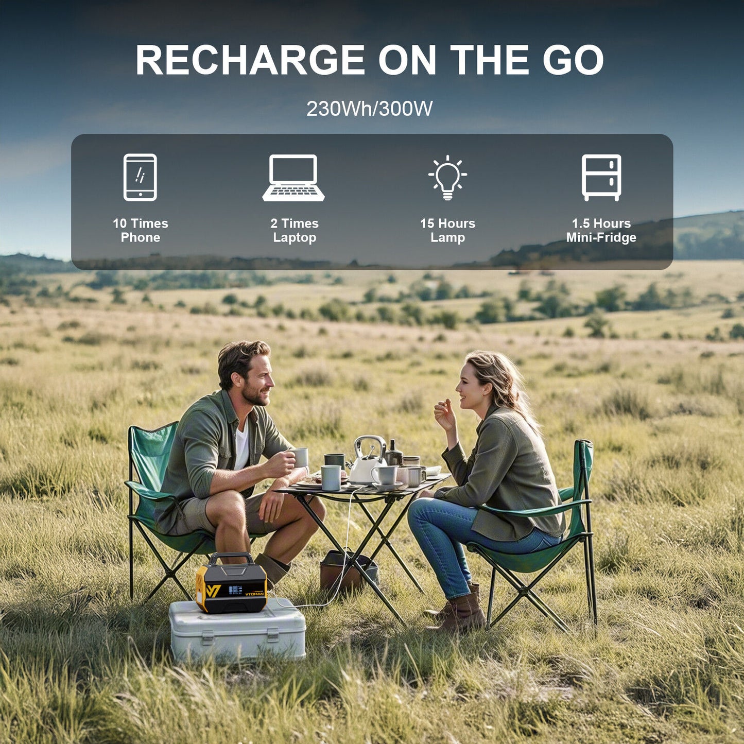 300 Solar Power Station 600W for Camping