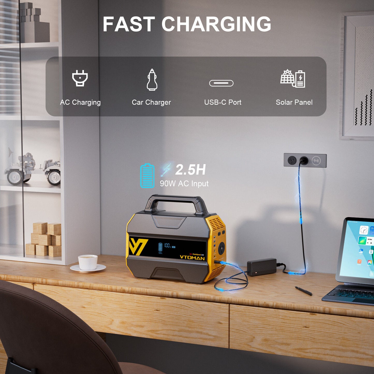 300 Solar Power Station 600W for Camping