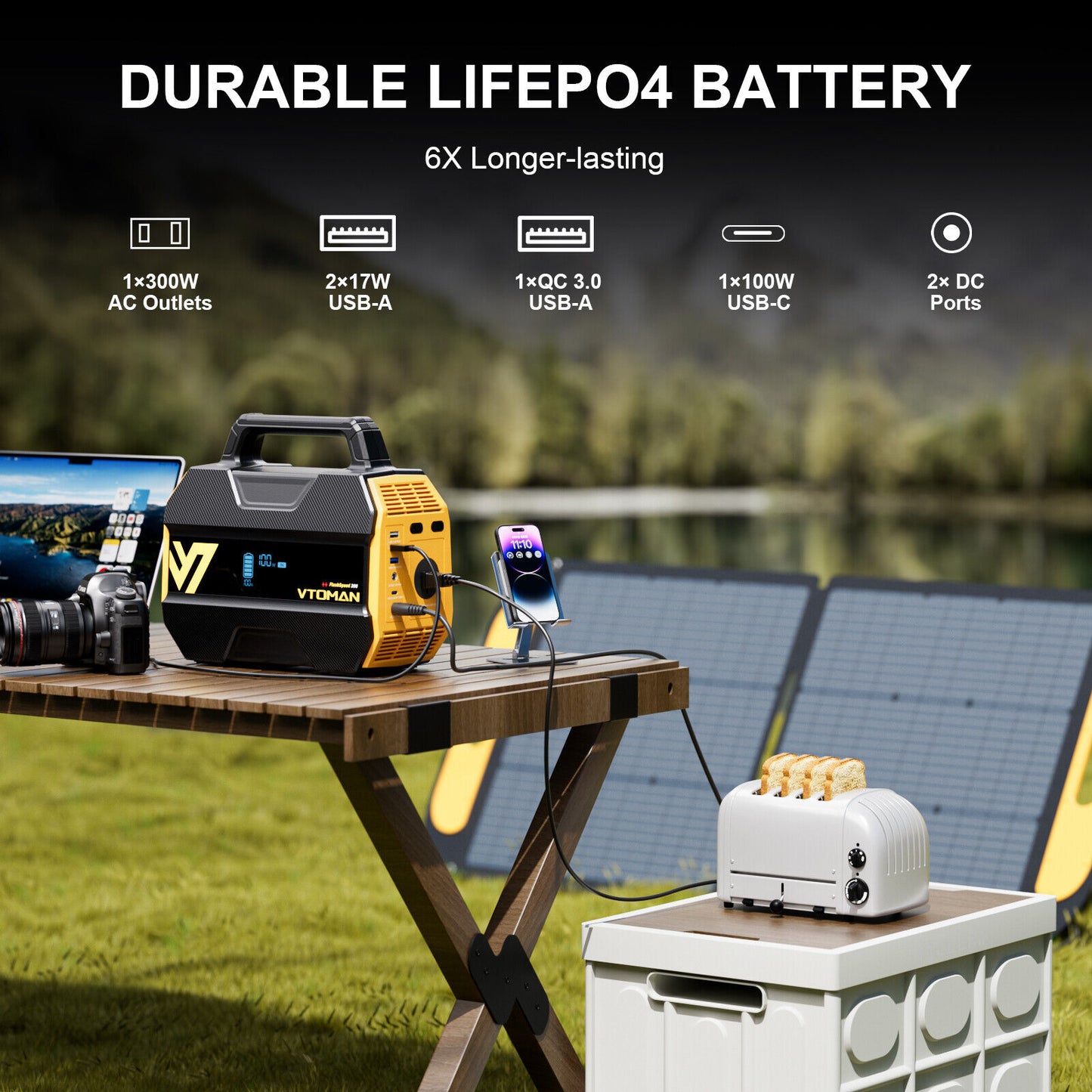 300 Solar Power Station 600W for Camping