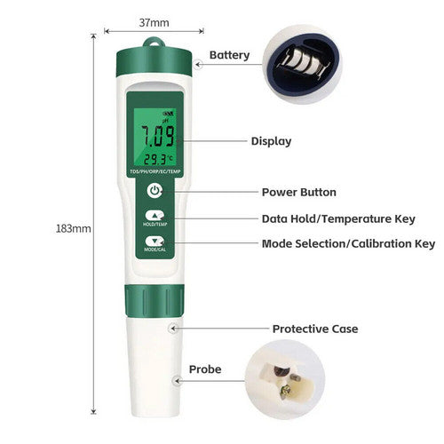 7in1 Water Quality Tester Pen for camping & travel - Free shipping
