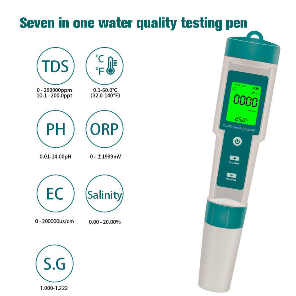 7in1 Water Quality Tester Pen for camping & travel - Free shipping