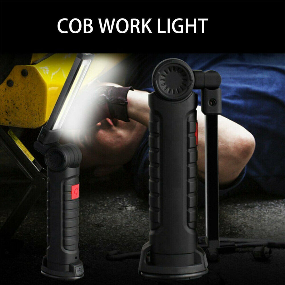 Portable Rechargeable COB LED Work Lights x2