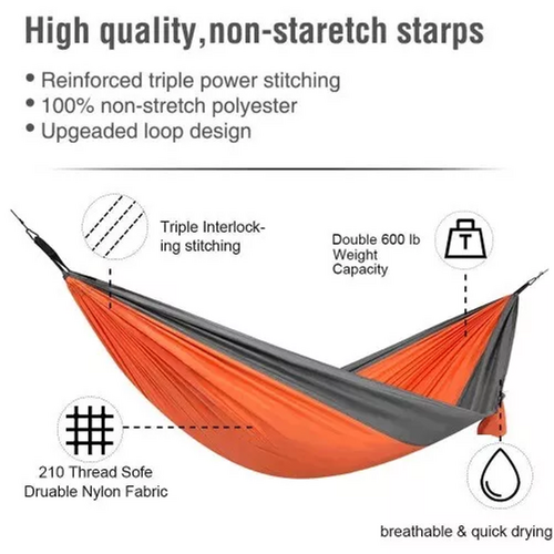 Outdoor Camping Hammock - Orange