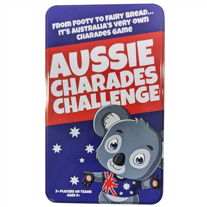 Camping games - Aussie Charades Challenge Tin