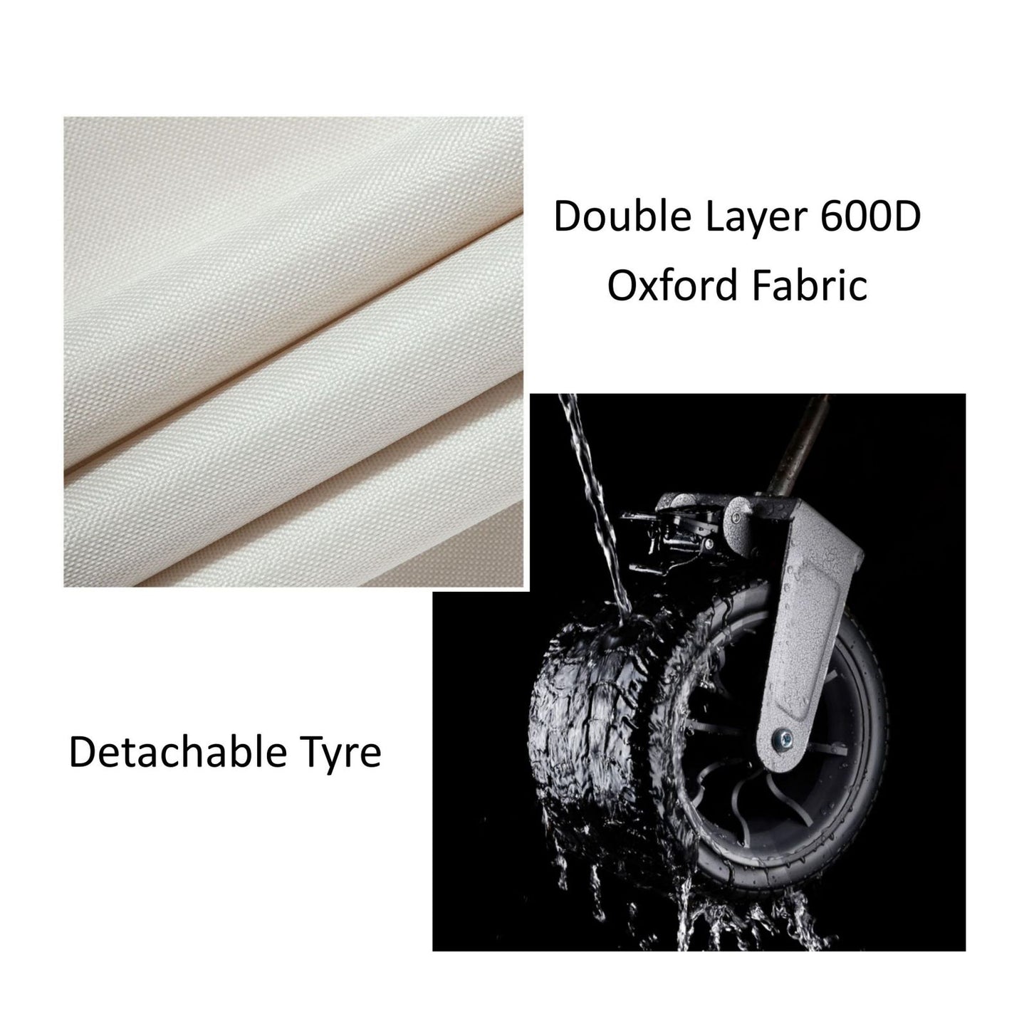 Heavy Duty Collapsible Wagon load 150kg - Black