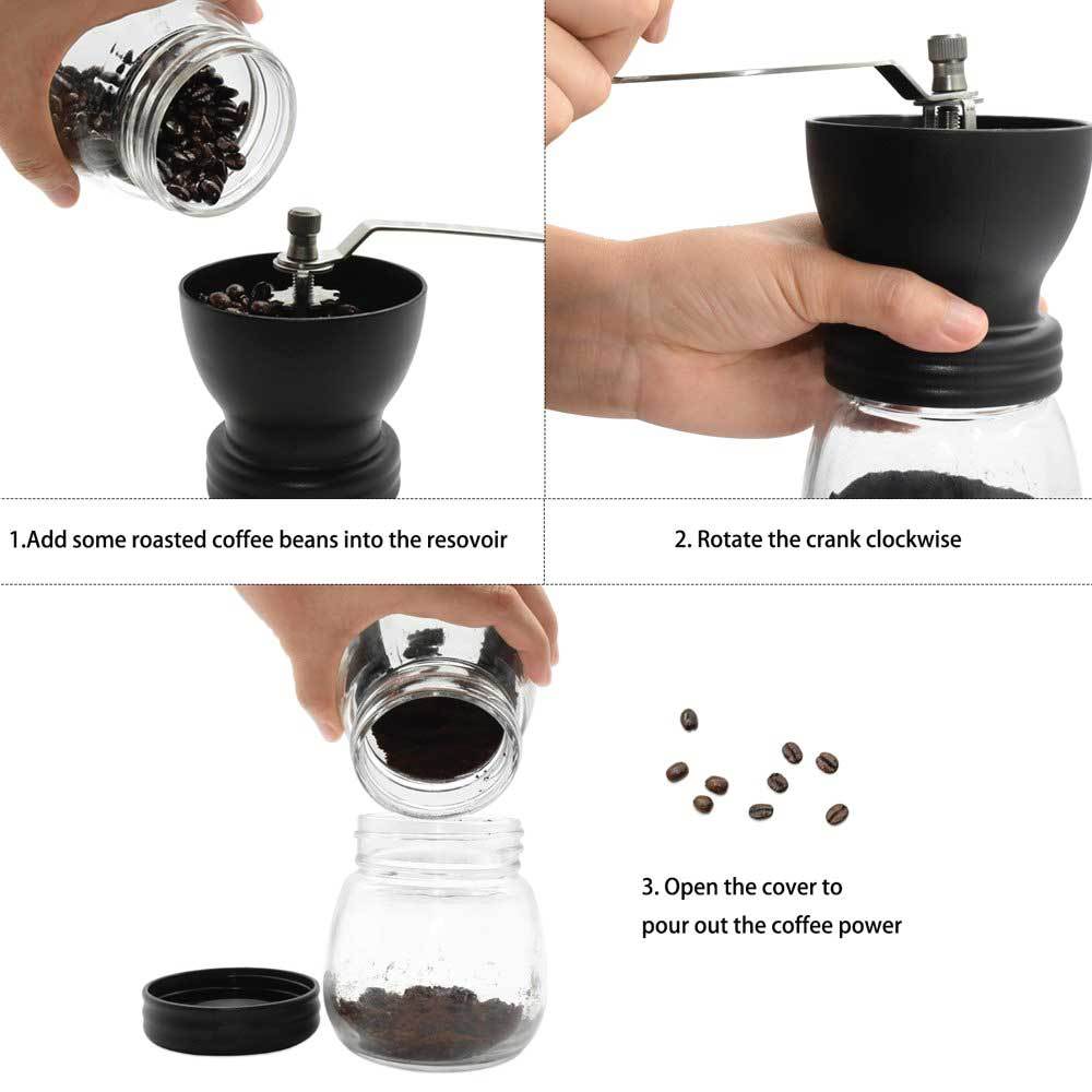 Coffee Bean Grinder - Manual Hand Stainless Ceramic