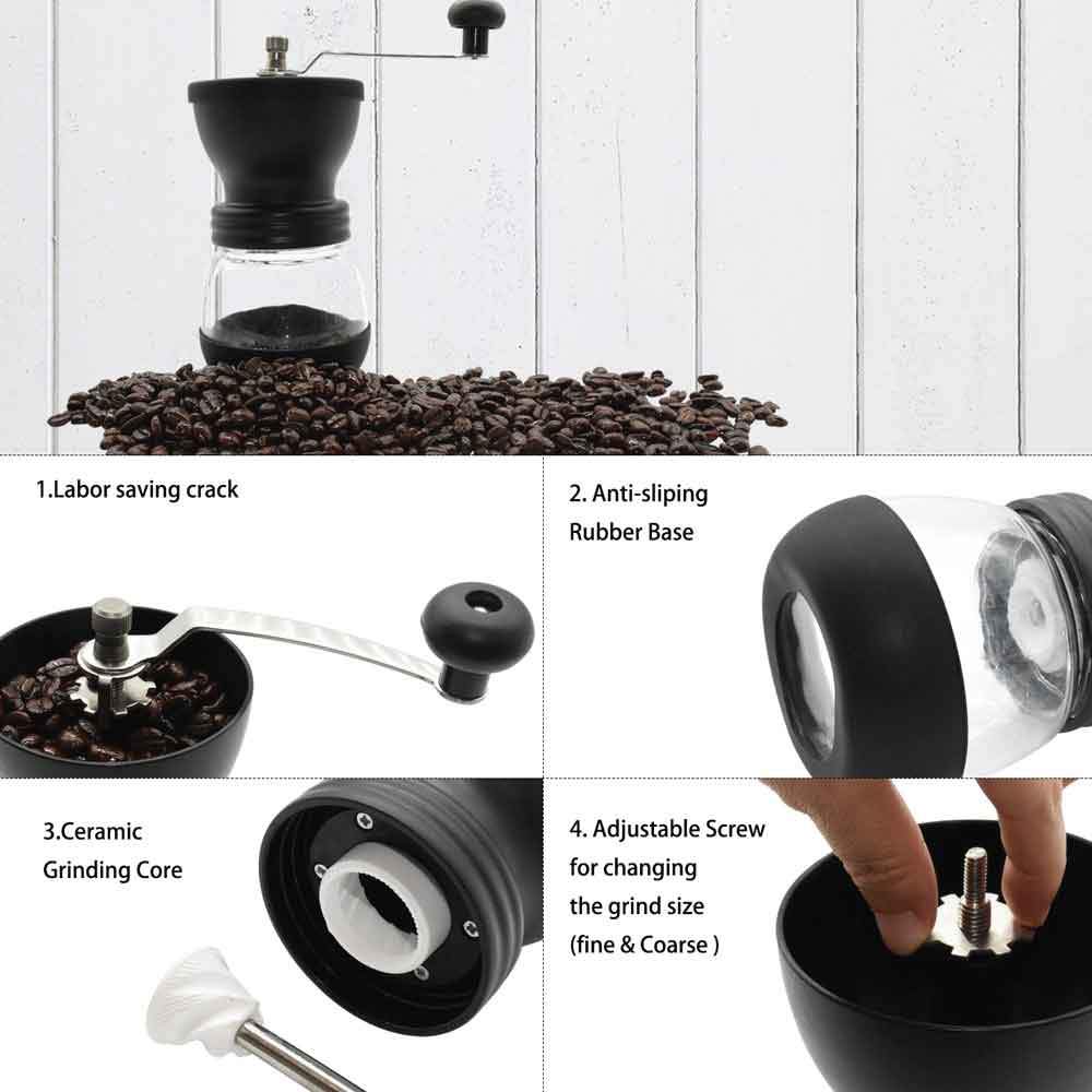 Coffee Bean Grinder - Manual Hand Stainless Ceramic