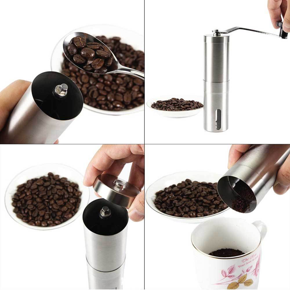 Coffee Bean Grinder - stainless steel - portable - free shipping