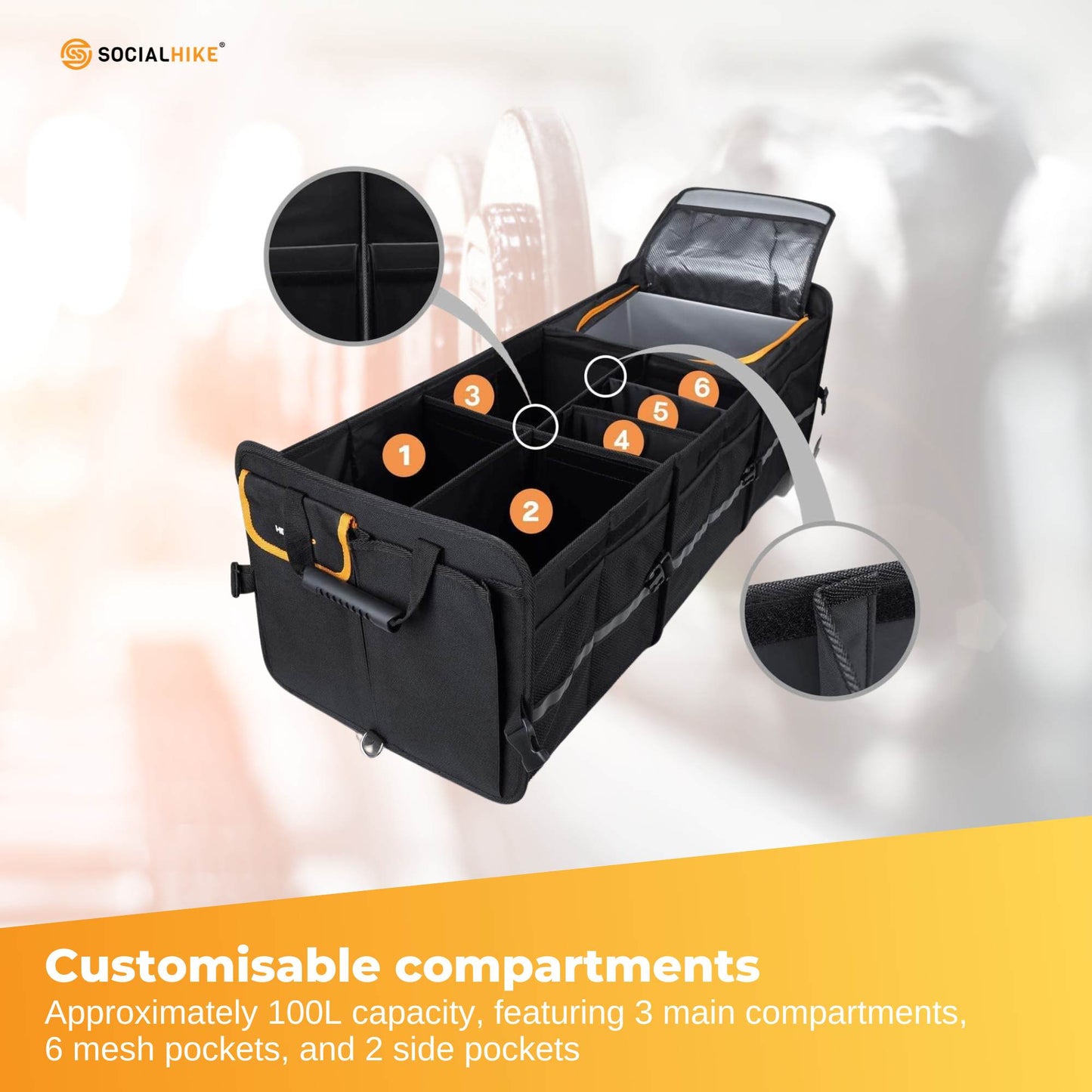 Vehicle Organiser - Work & Camp - Collapsible with Cooler