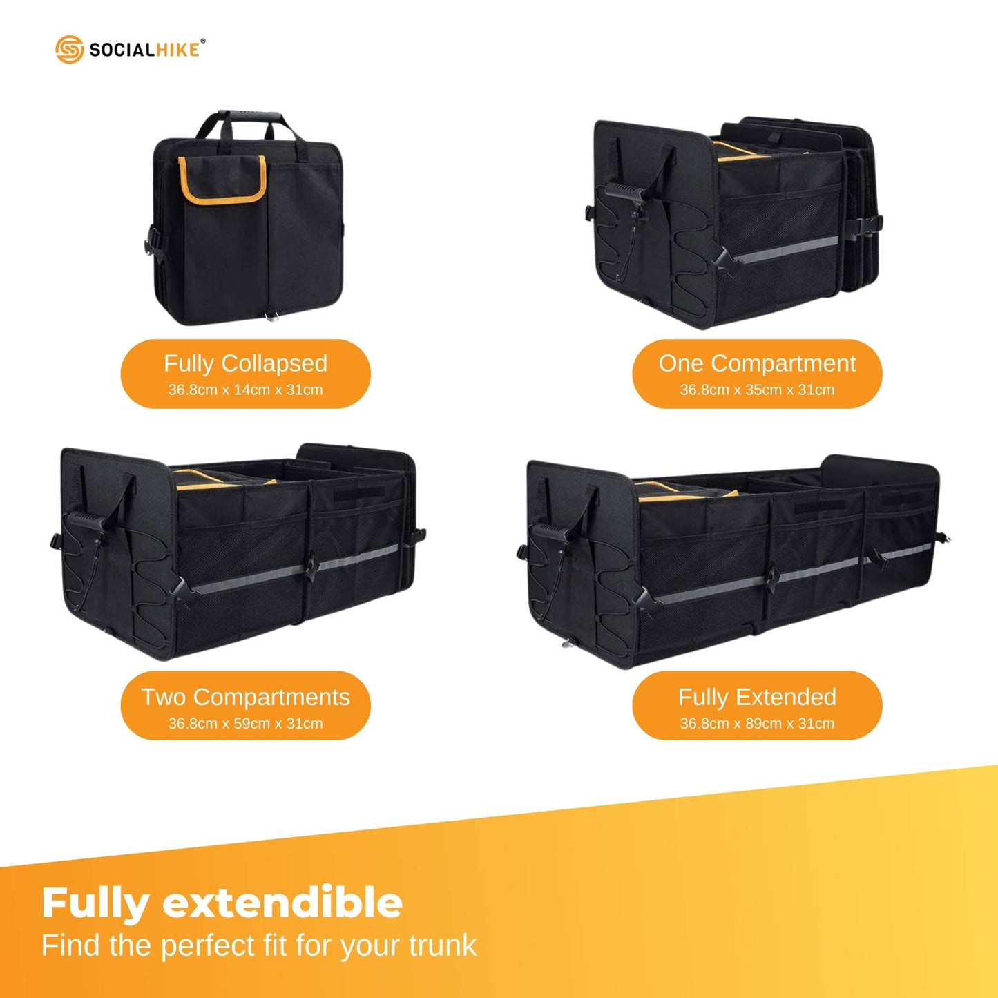Vehicle Organiser - Work & Camp - Collapsible with Cooler
