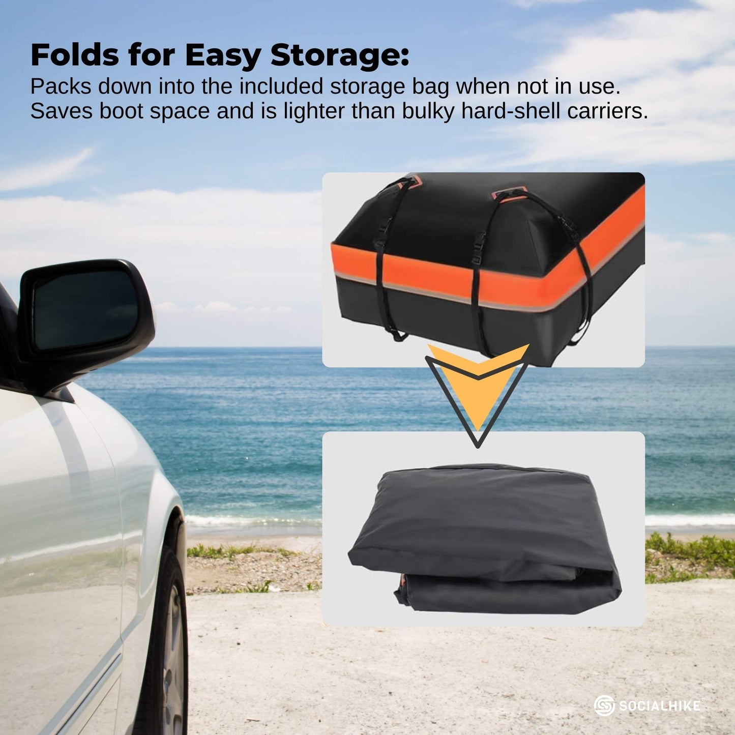 Car Rooftop Camp Storage Carrier - Waterproof - 428L