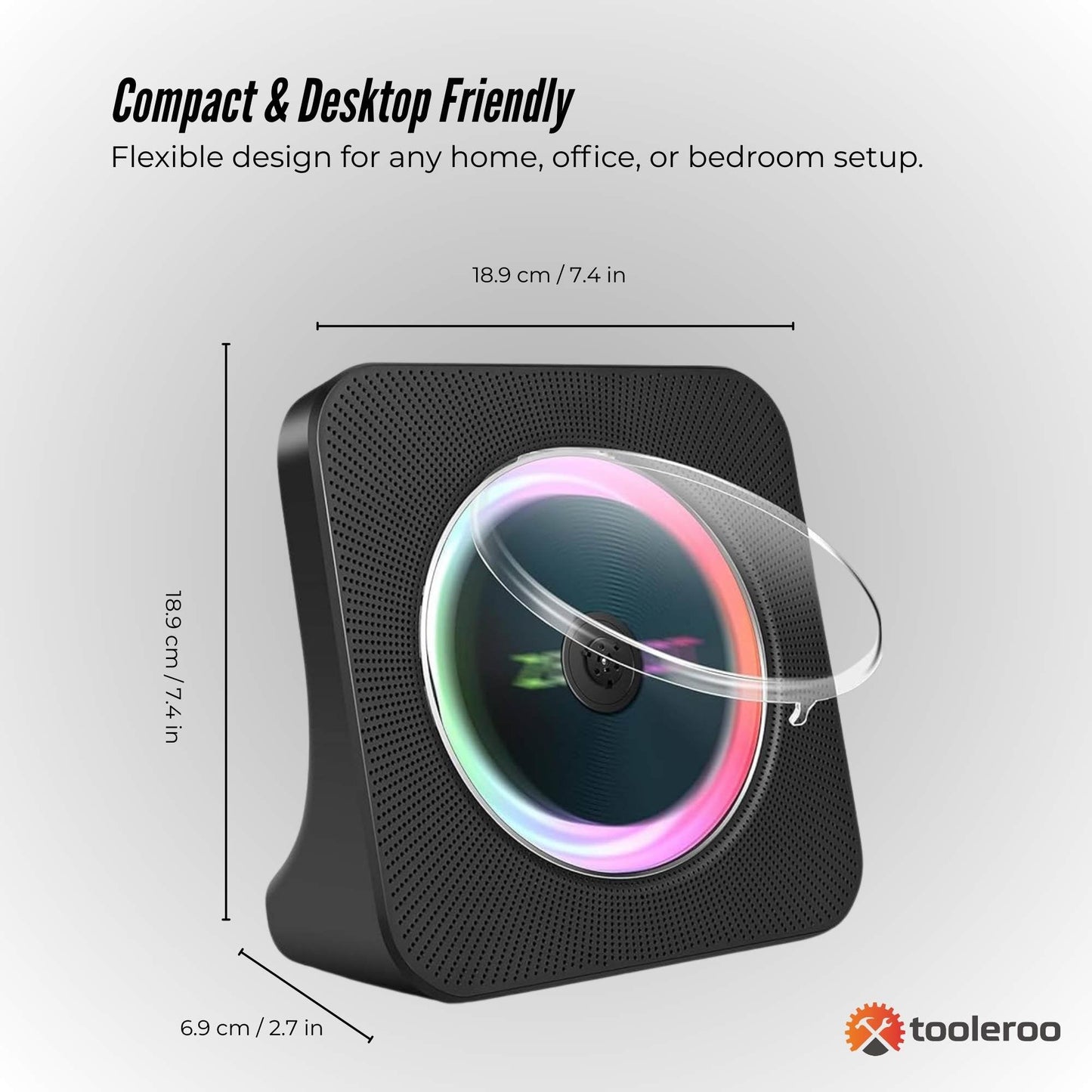 Rechargeable Camping Desktop Bluetooth CD Player Speaker