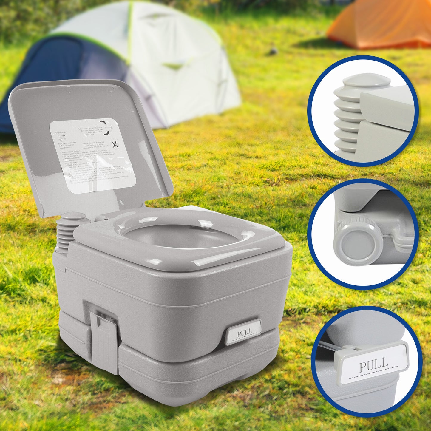Camping Portable Toilet 10L