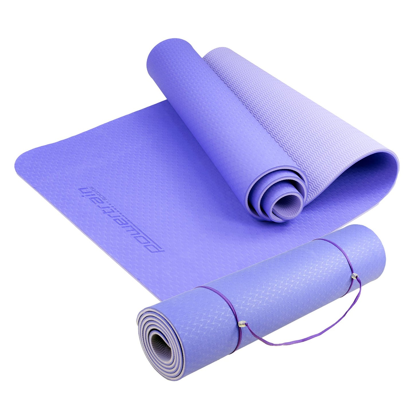 Yoga non-toxic TPE Exercise Mat 8mm - Light Purple