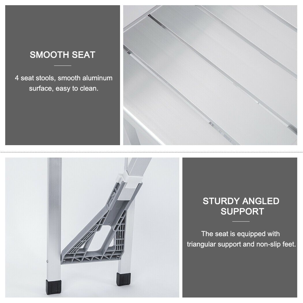 Folding Camping Table with Stools Set