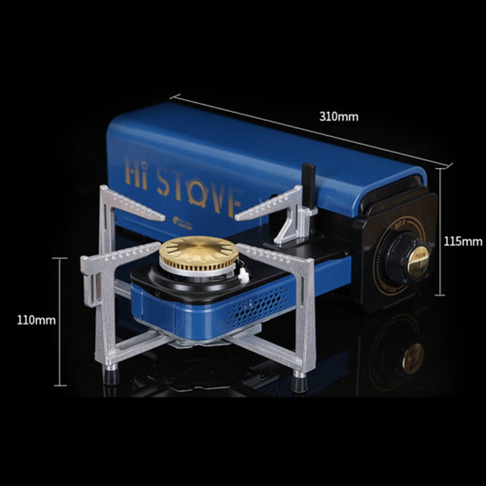 Outdoor Camping Gas Stove w Foldable Windshield