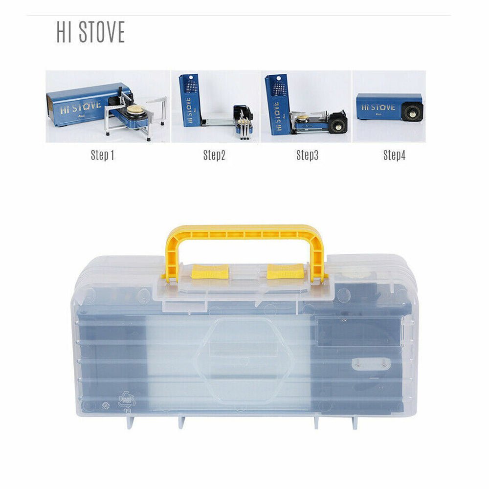 Outdoor Camping Gas Stove w Foldable Windshield