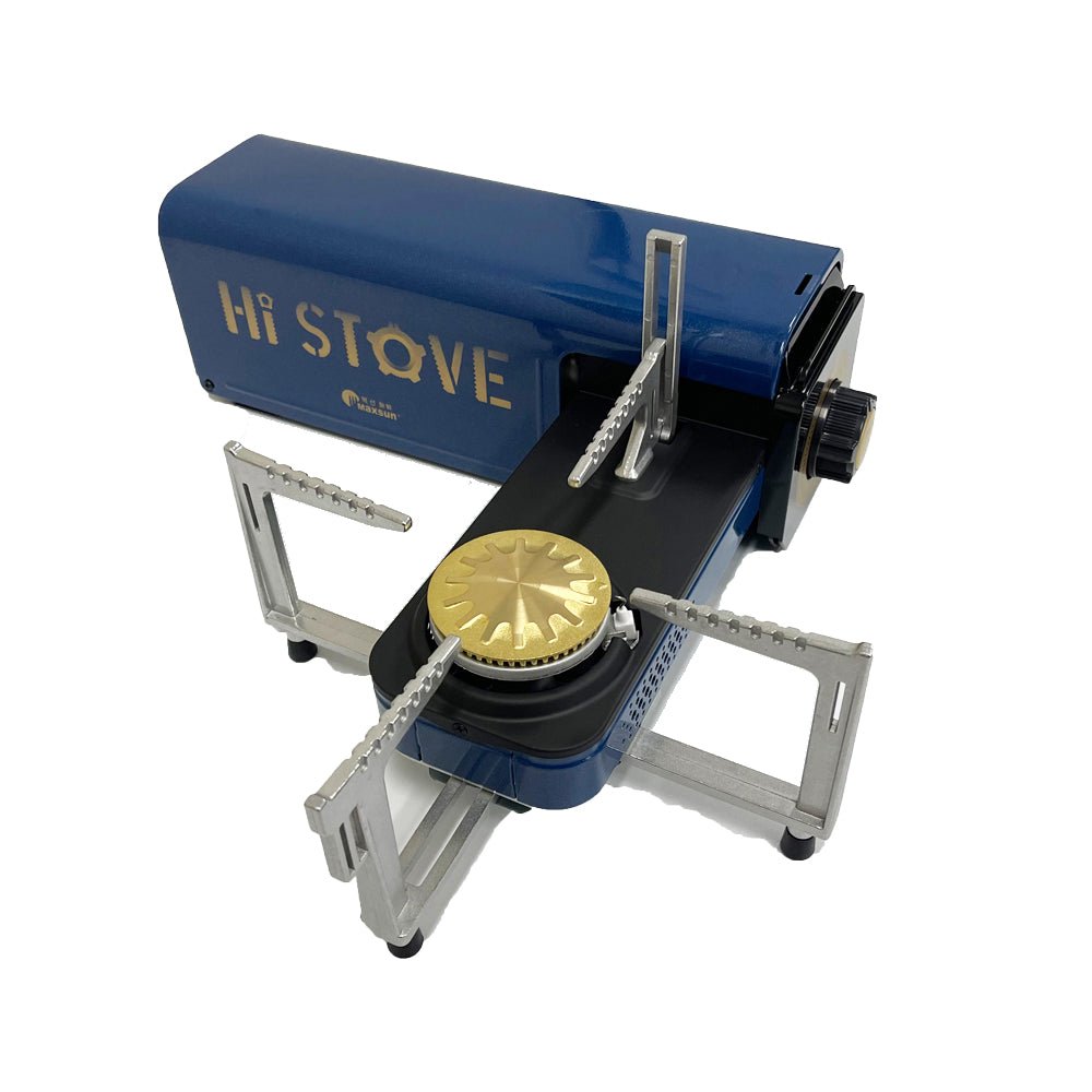 Outdoor Camping Gas Stove w Foldable Windshield