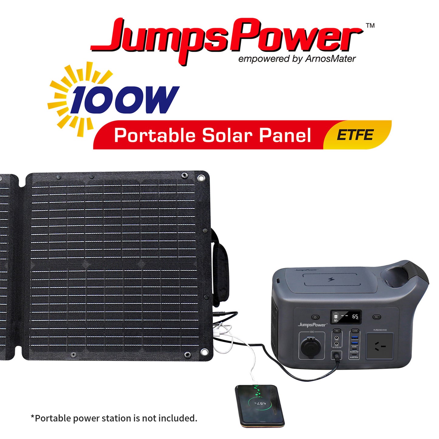 100W Solar Panel Power foldable