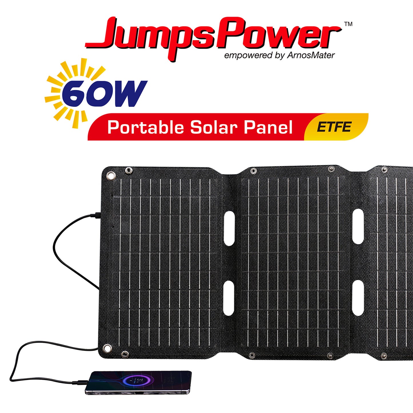 60W Solar Panel Portable Charger Foldable