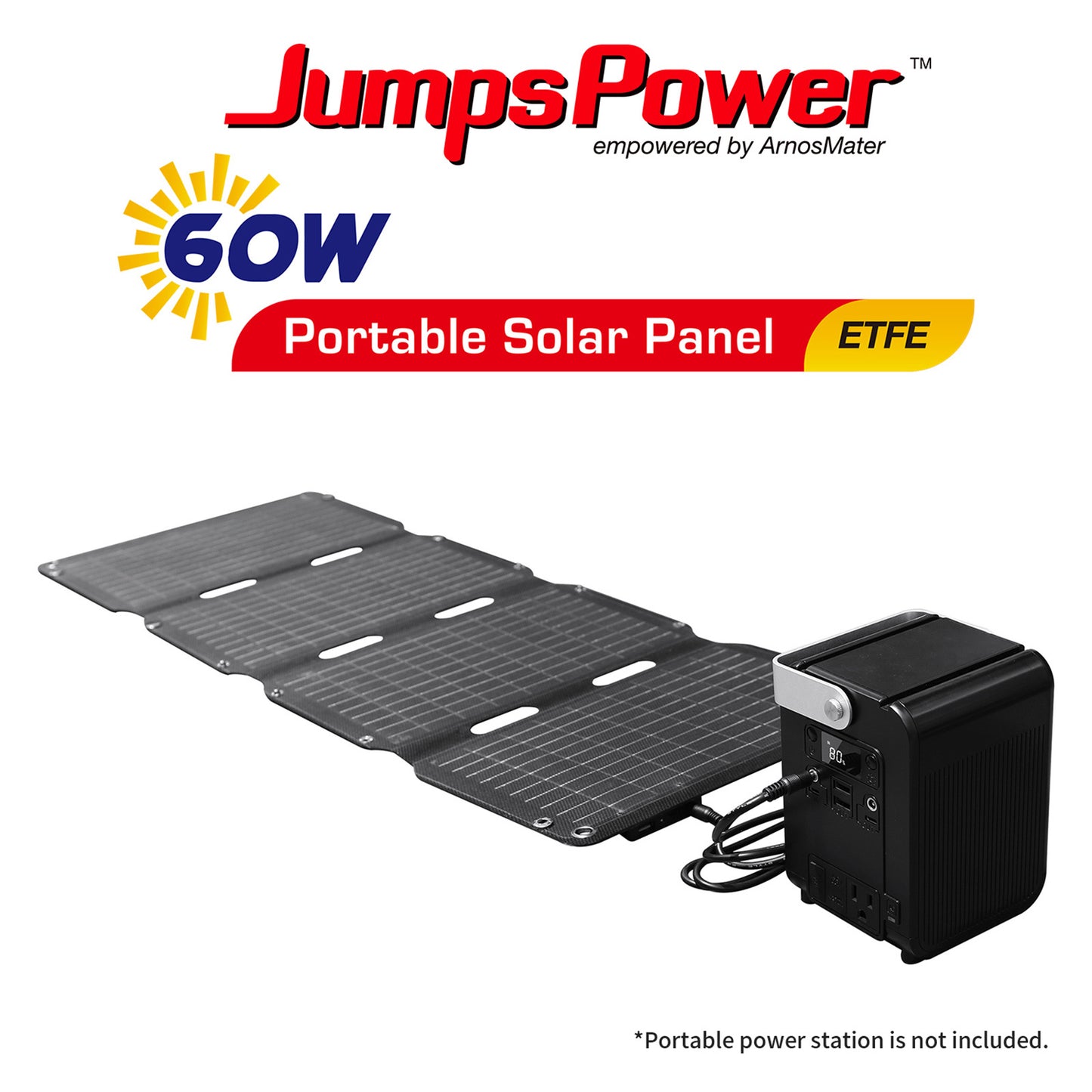 60W Solar Panel Portable Charger Foldable
