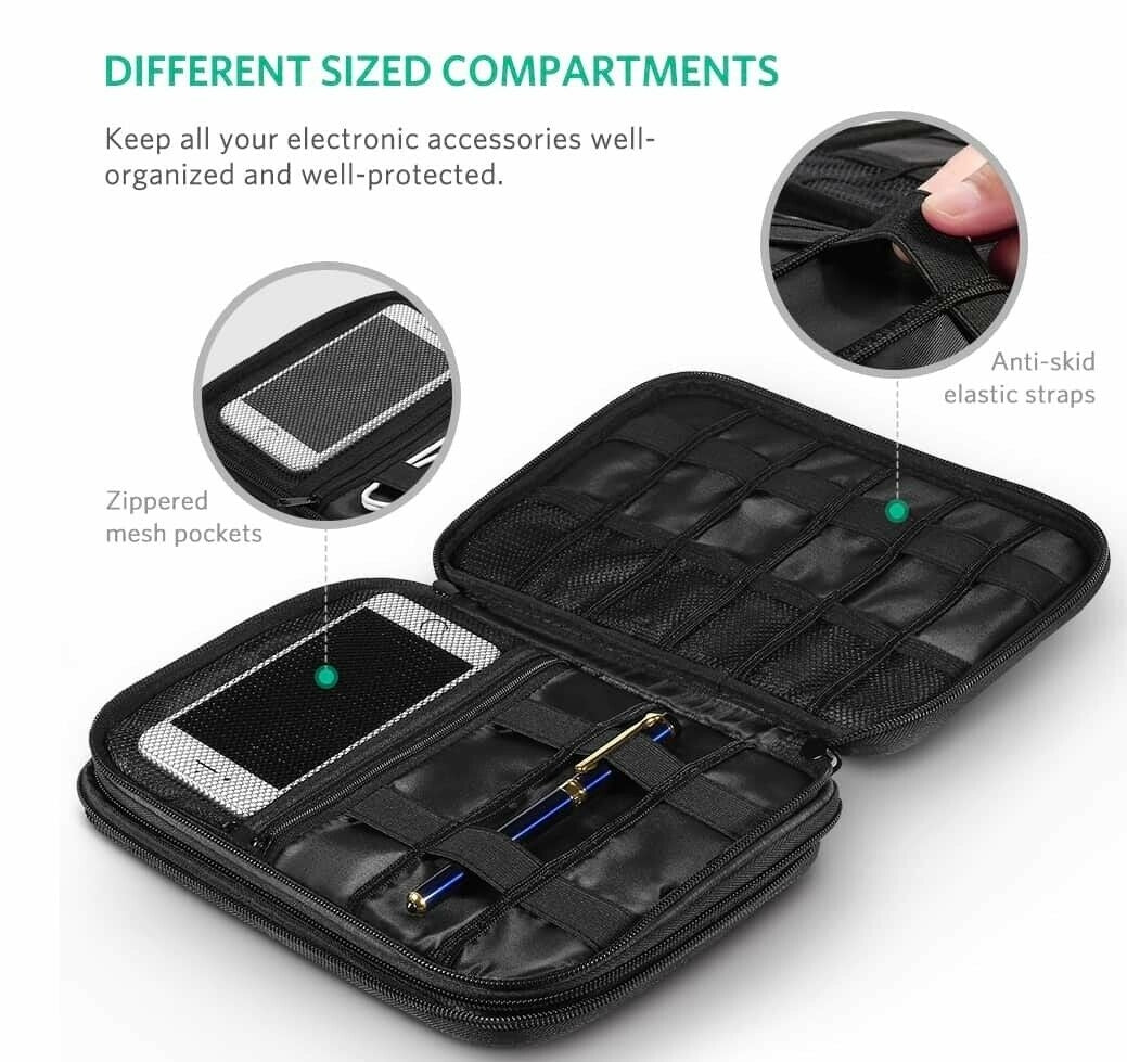 Portable Electronic Accessories Organiser Travel Bag