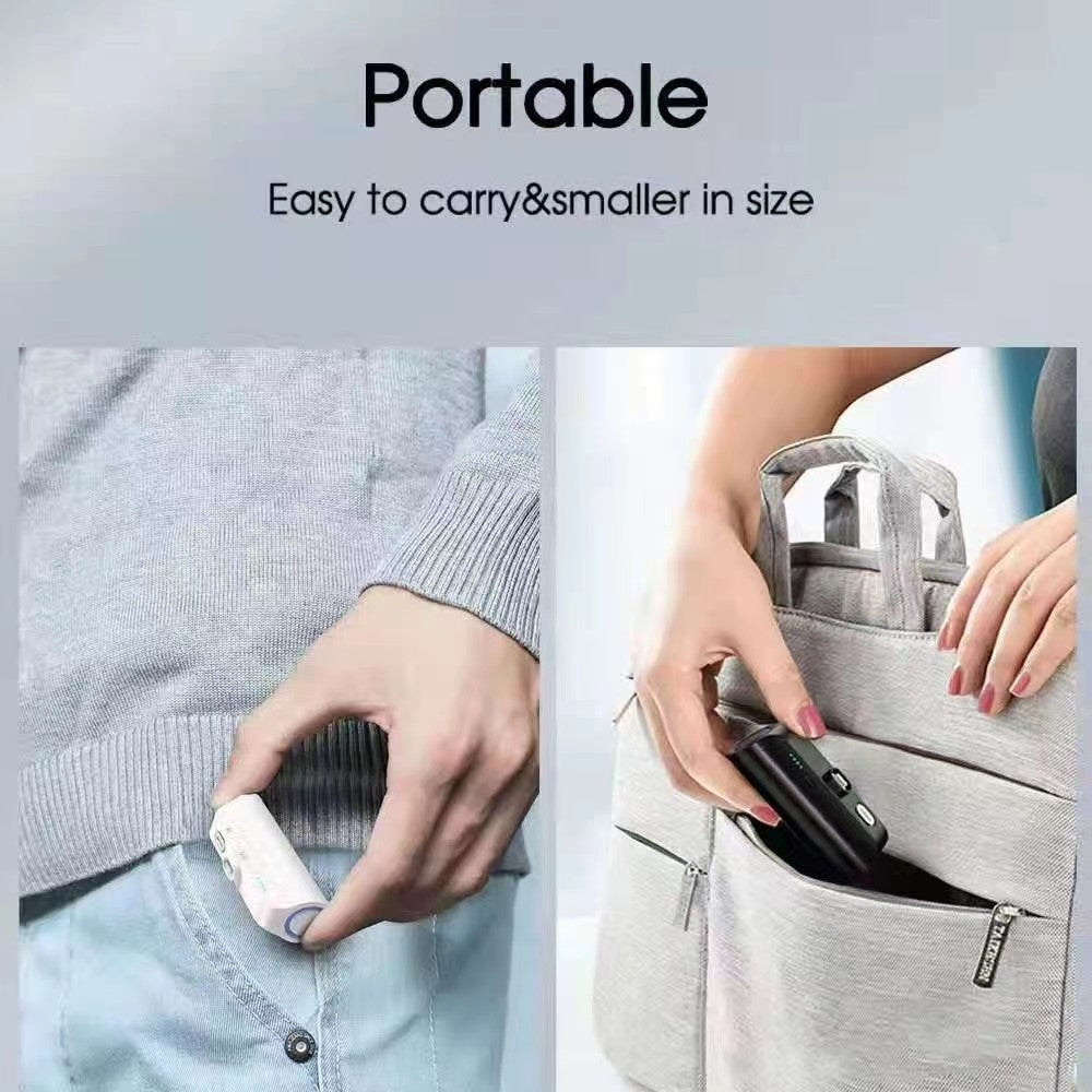 Mini Power Bank 3000mAh with 3 Magnetic Connectors (Black)