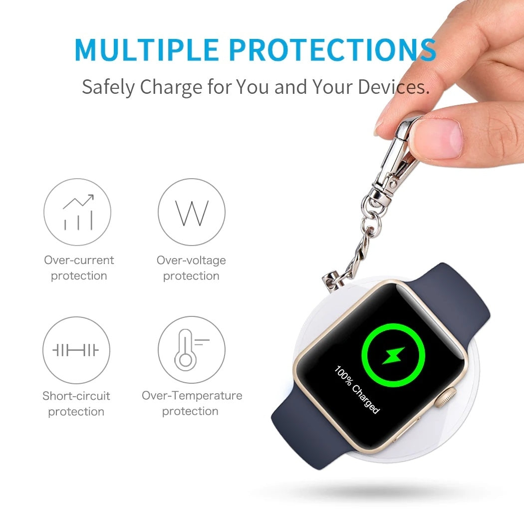 Magnetic Wireless Charger 900mAh power for iWatch - Free shipping